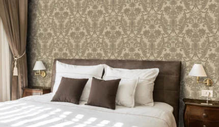 Beige Embossed Wallpaper – Coastal Accents (6804-1)
